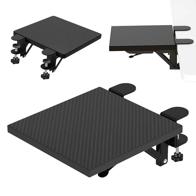Hapivida Supporto Bracciolo Scrivania 20x24cm Nero