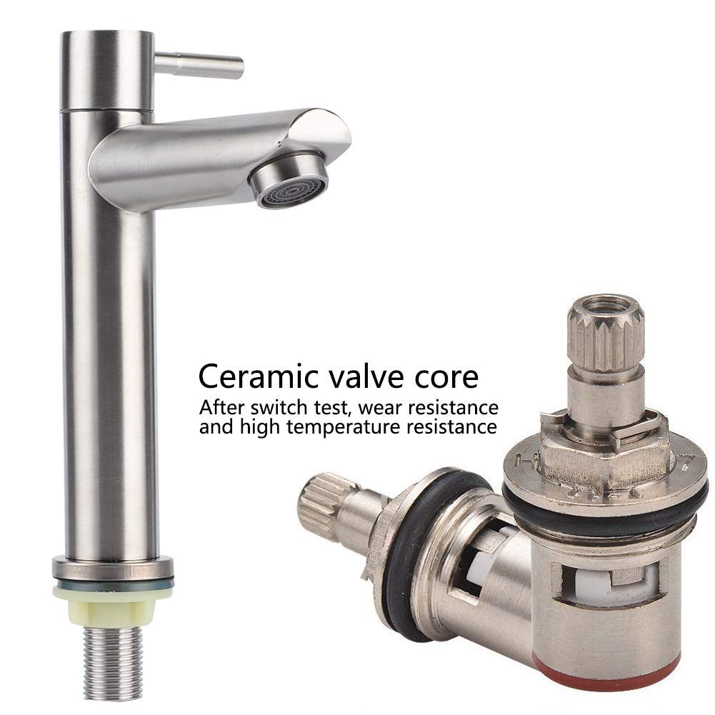 Kuuleyn Rubinetto Acqua Fredda G1/2 Inox Modello Piatto
