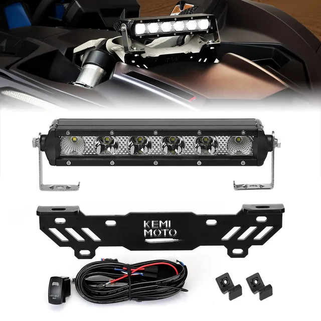 KEMIMOTO Maverick X3 barra LED torre 254 mm con staffa