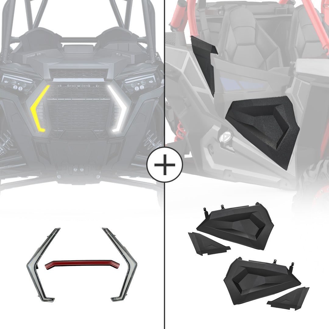 KEMIMOTO RZR Fang Luci LED + Mezze Porte Inferiori