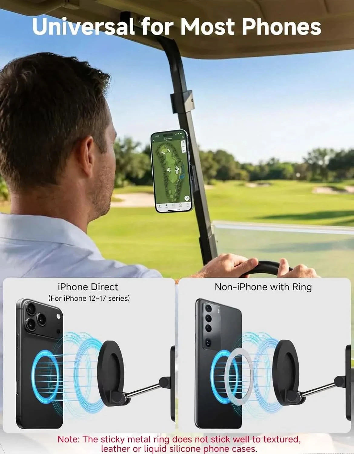 Kemimoto Portacellulare Magnetico Golf Cart MagSafe N52 Compatto
