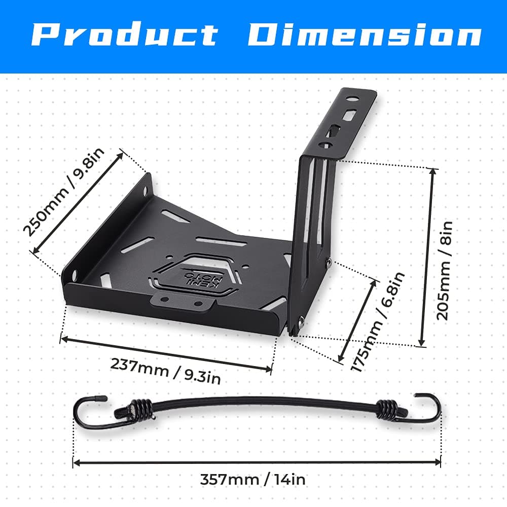 KEMIMOTO Staffa Portabatteria Honda Talon 1000 Supporto Acciaio