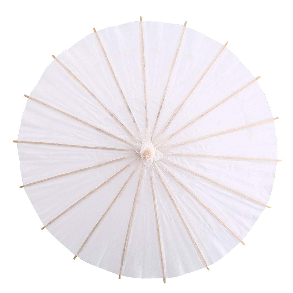 Kuuleyn Ombrello Carta Bianco 40 cm Decorazione Matrimonio