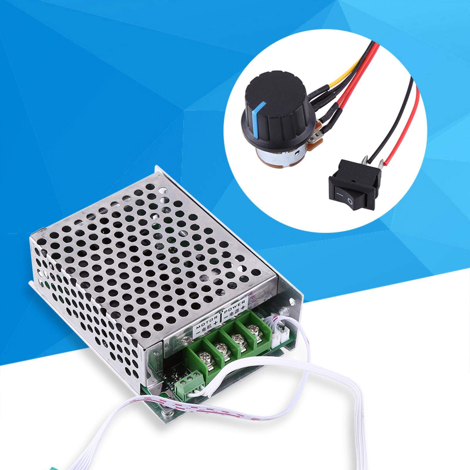 Kuuleyn regolatore velocità motore DC 10-50V 40A