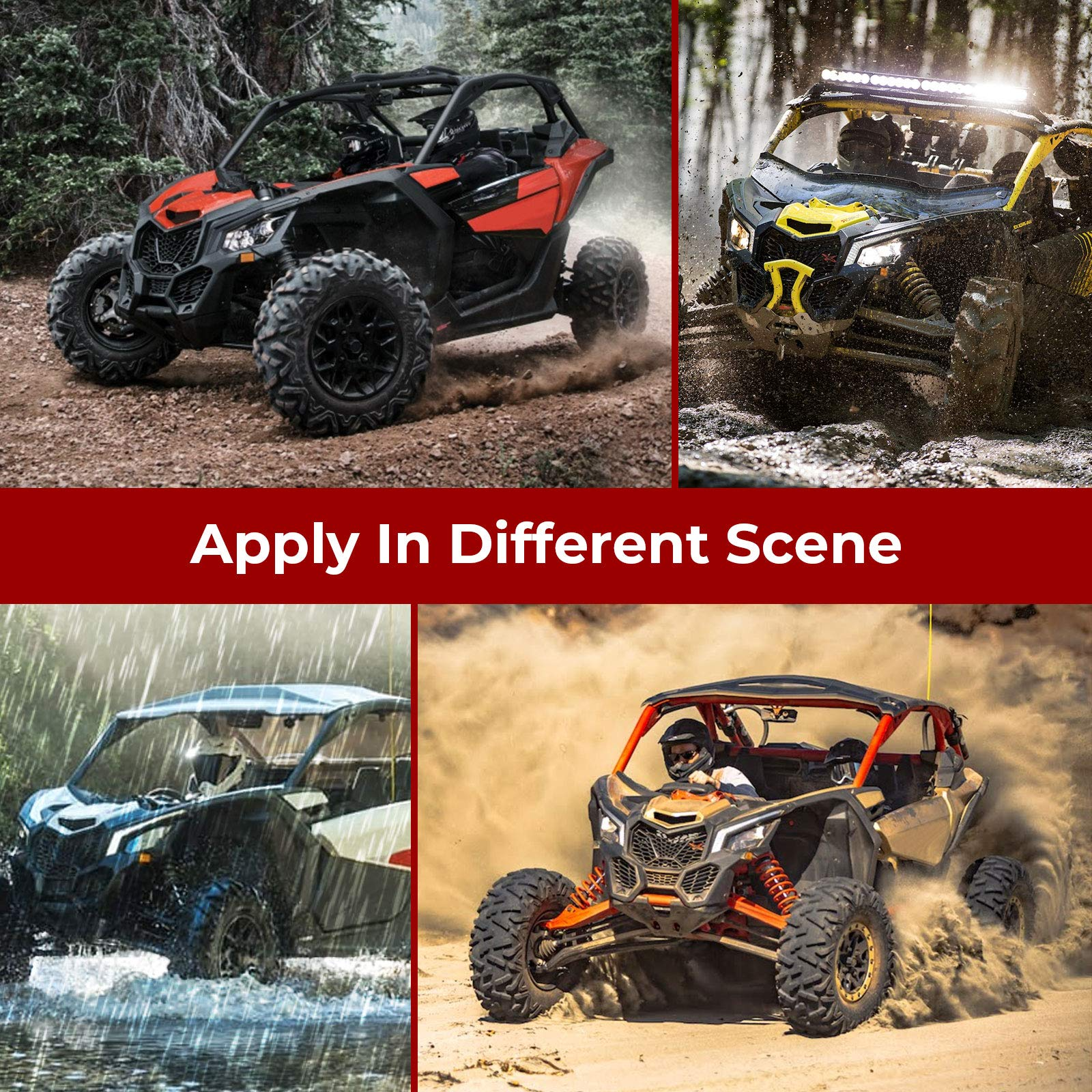 Kemimoto Maverick X3 parabrezza posteriore rigido