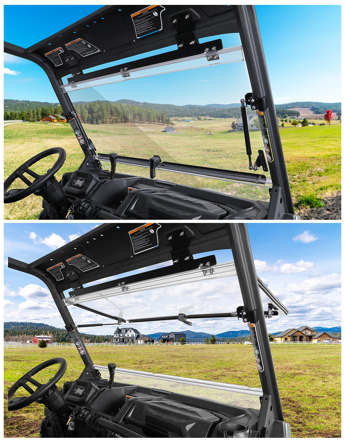KEMIMOTO Parabrezza Apribile Can-Am Defender HD5 HD8 HD10