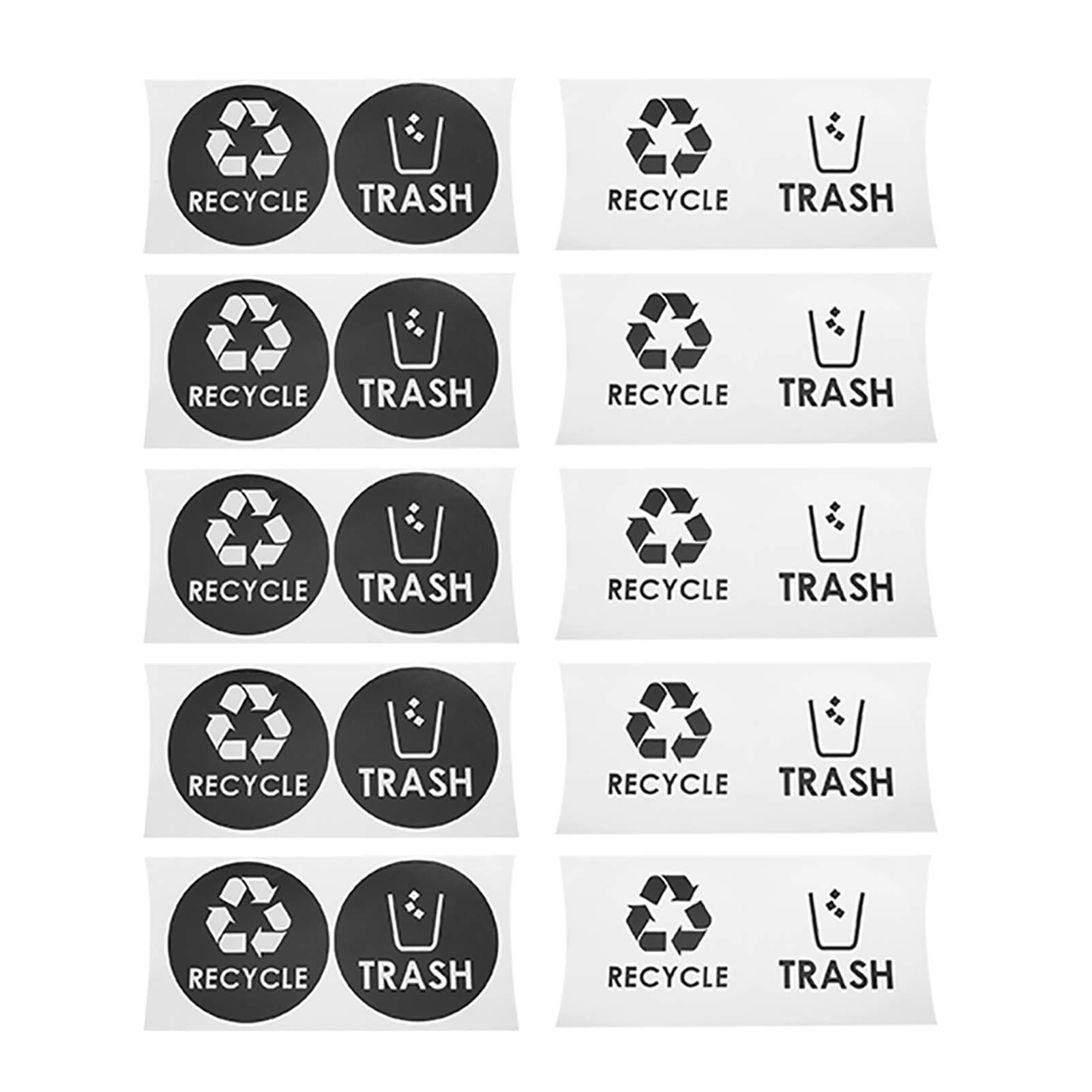 Kuuleyn adesivi raccolta differenziata 20 pezzi PVC