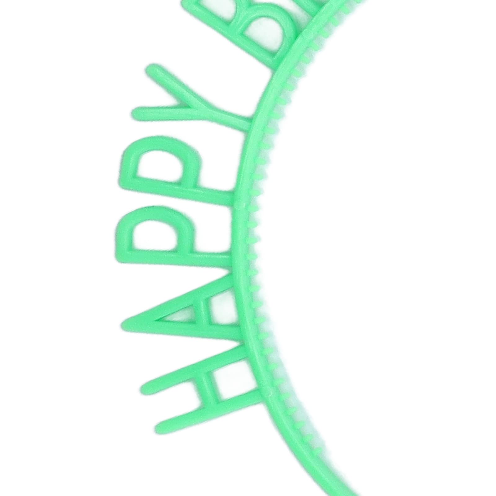 AOWINHIT Fasce Compleanno Plastica 10 Pezzi 10 Colori