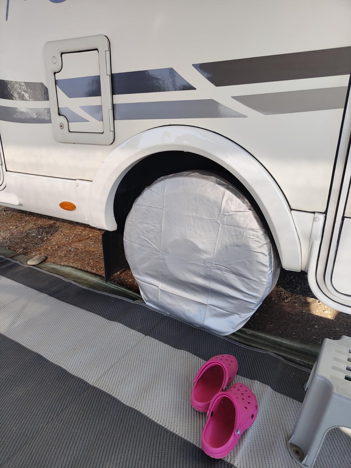 Kuuleyn Copriruota Auto 27-29 Pollici 4 Pezzi Argento