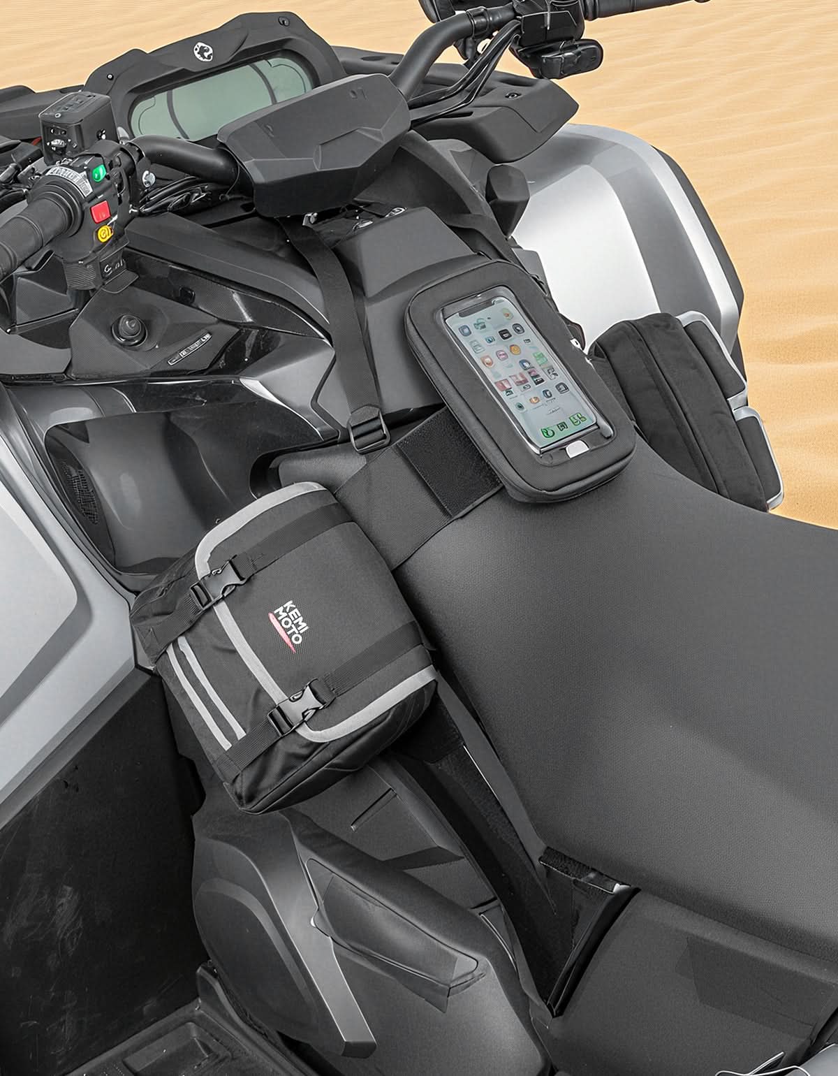 Kemimoto Borsa Serbatoio ATV Termica con Porta Telefono