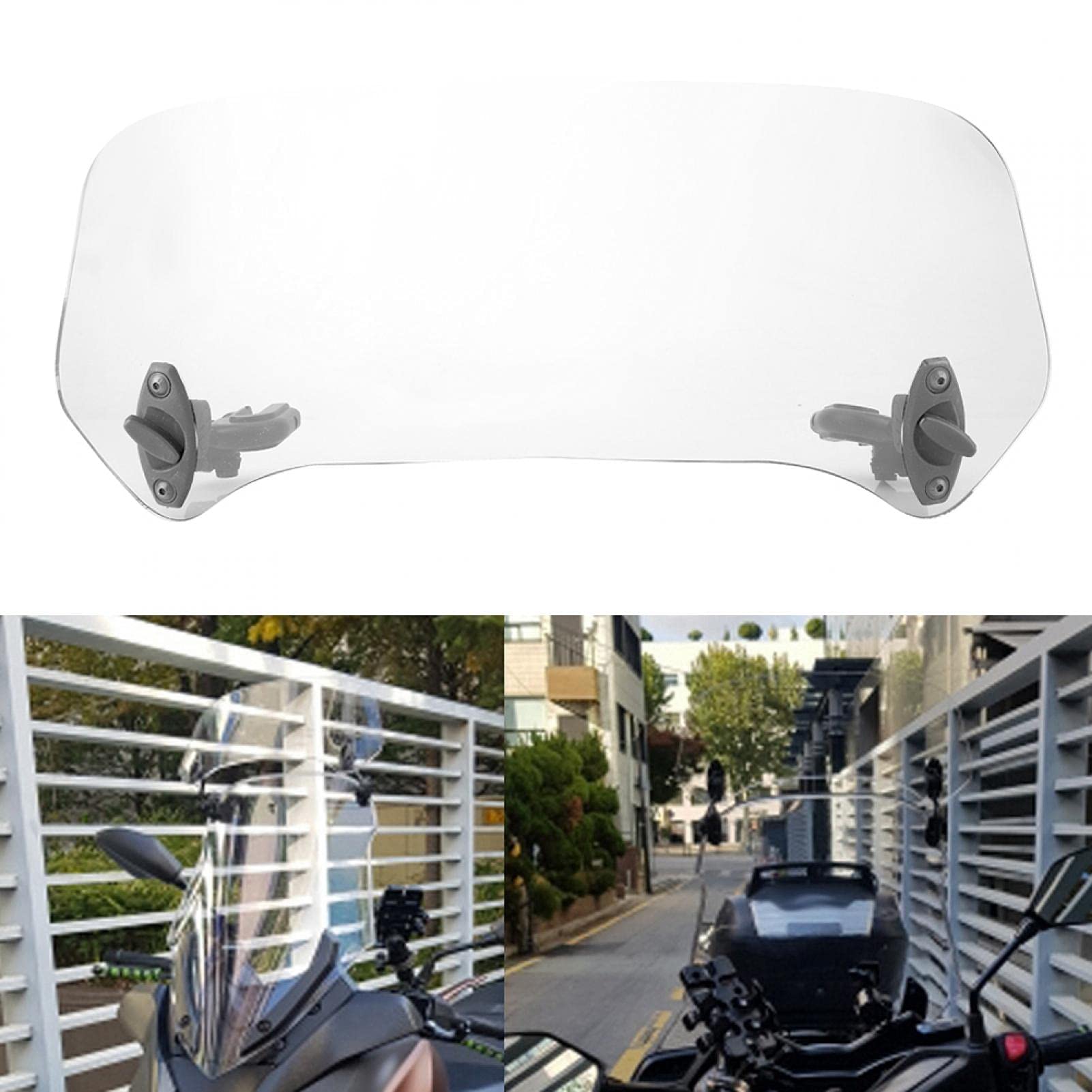 Kuuleyn Spoiler Parabrezza Moto Universale Trasparente