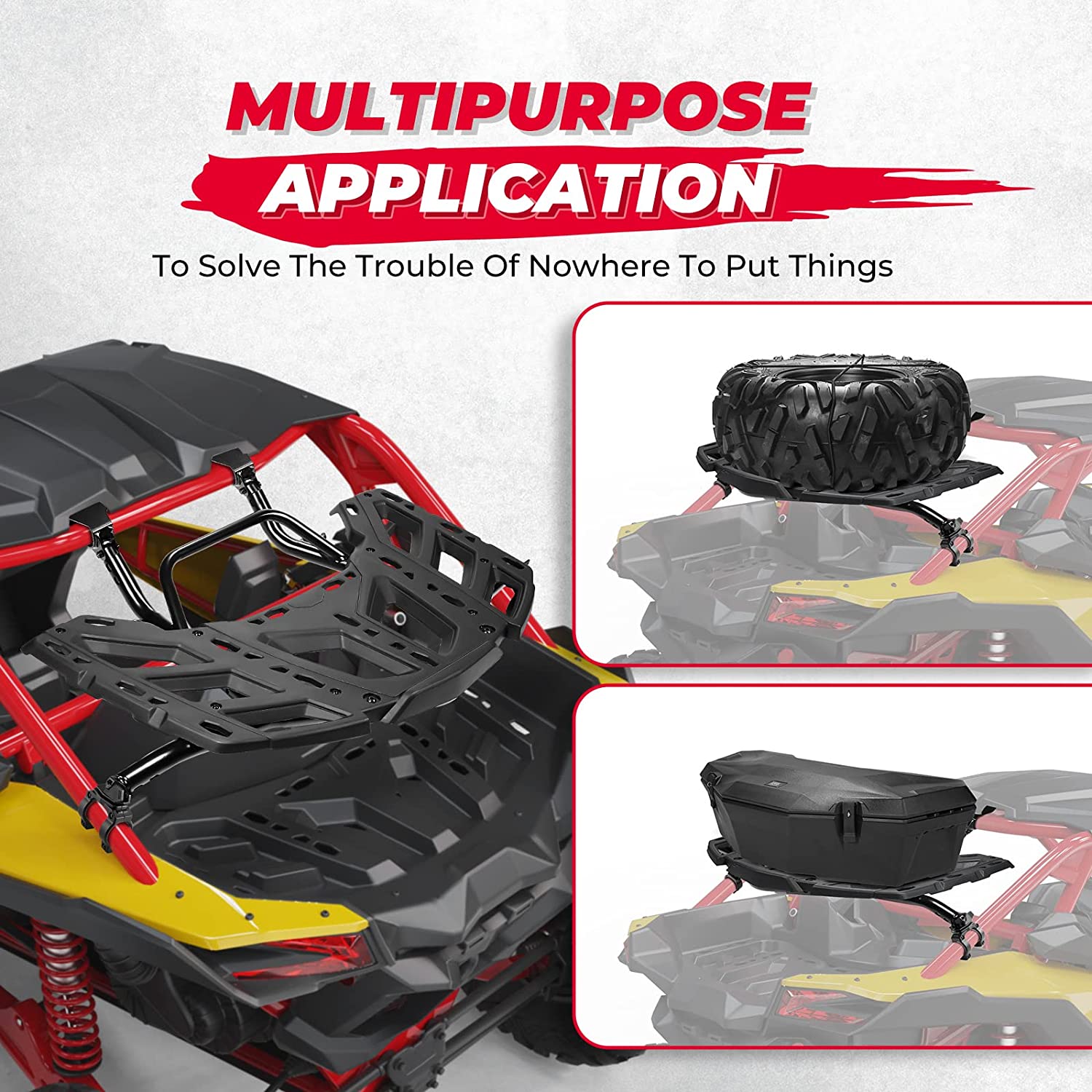 Kemimoto LinQ Pivoting Rack portapacchi Maverick X3 policarbonato