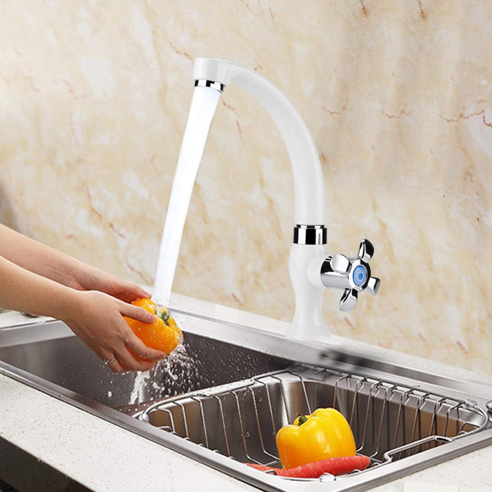 Kuuleyn Rubinetto Acqua Fredda ABS G1/2 Fiorire Cromato
