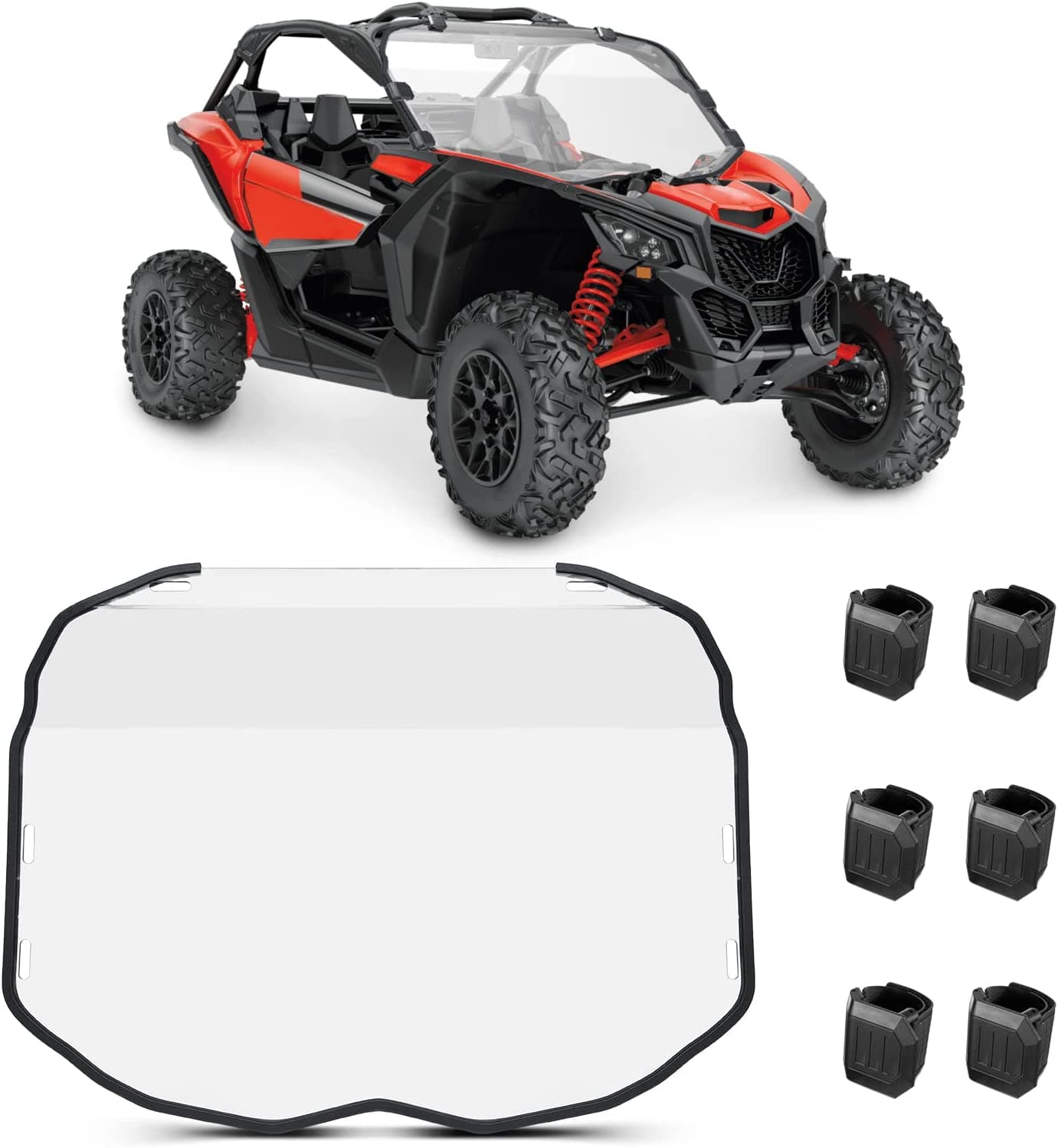 Kemimoto Maverick X3 parabrezza anteriore completo antigraffio
