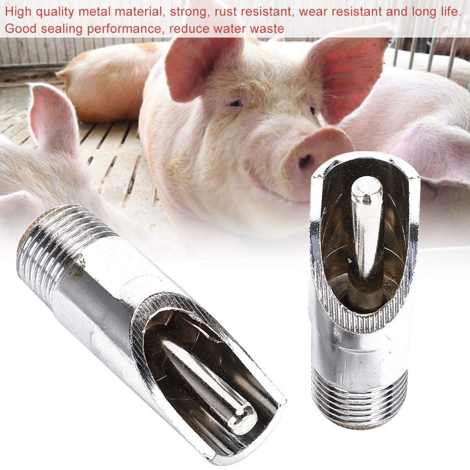 Kuuleyn Abbeveratoio Maiali Duckbill Metallo 10 Pezzi Antiruggine