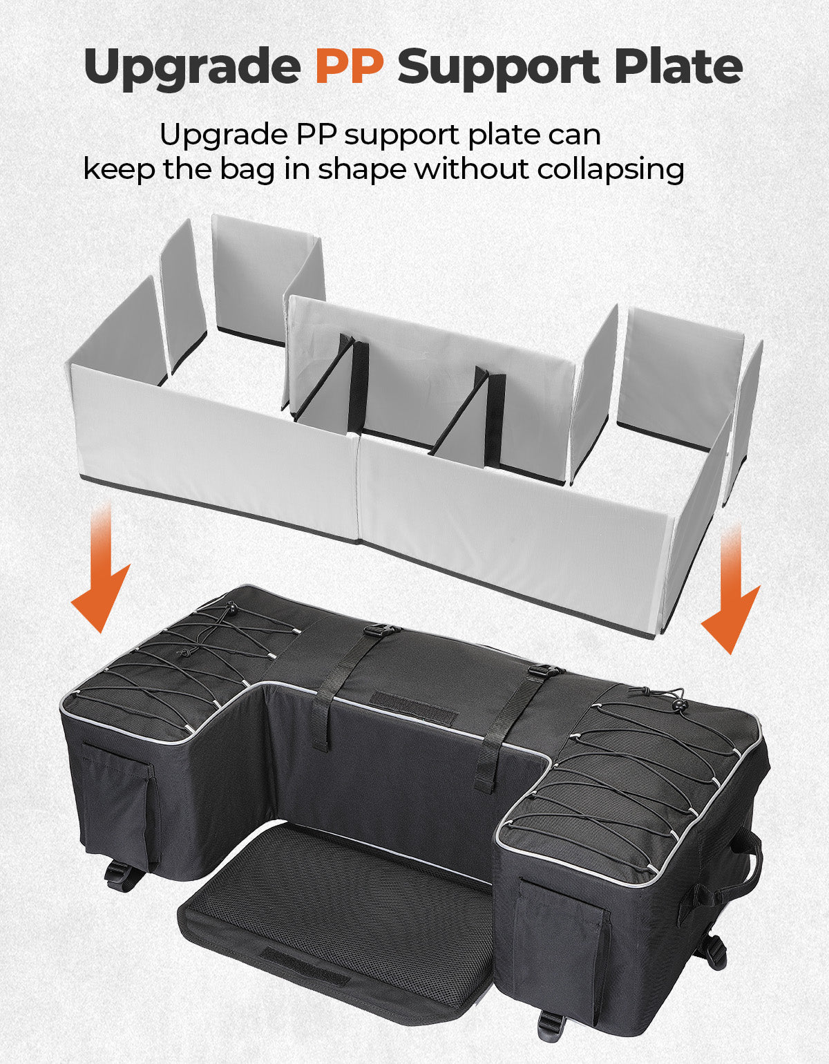 KEMIMOTO Borsa Posteriore ATV 55L con Cuscino Seduta Universale