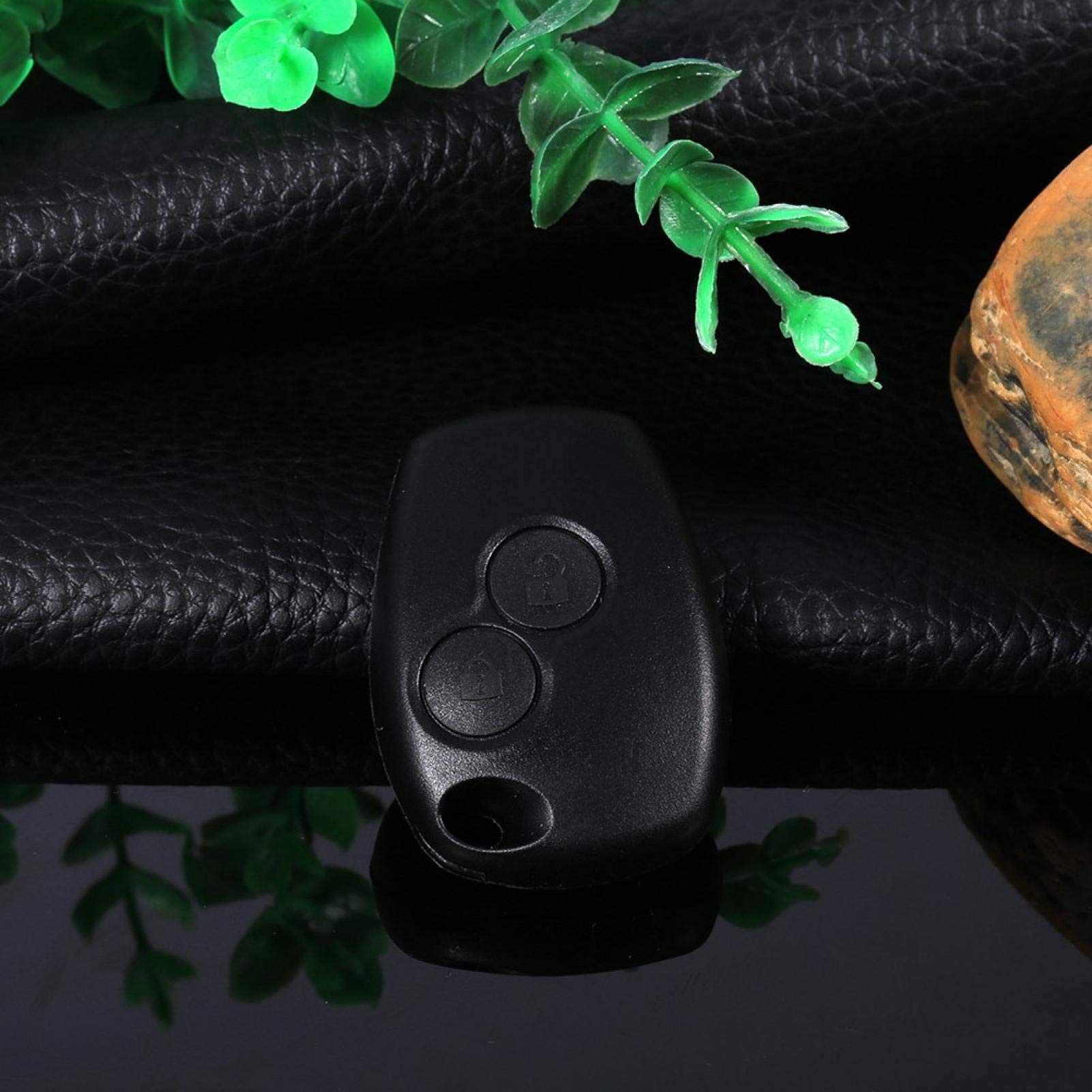 Kuuleyn guscio chiave auto 2 pulsanti Renault Kangoo Modus nero