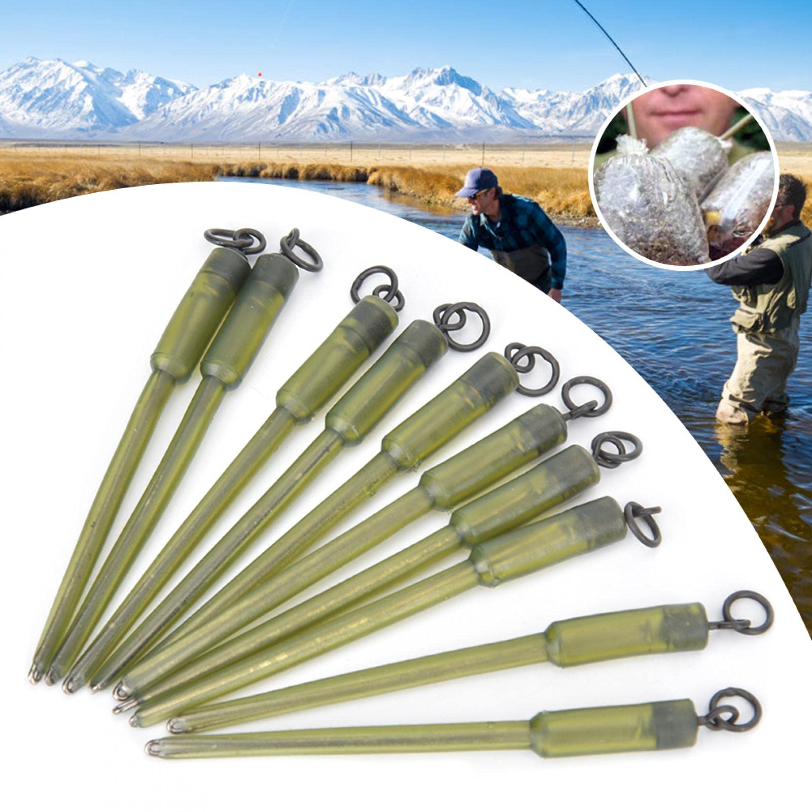 Kuuleyn Attacchi PVA Pesca Connettori 10 Pezzi Rame