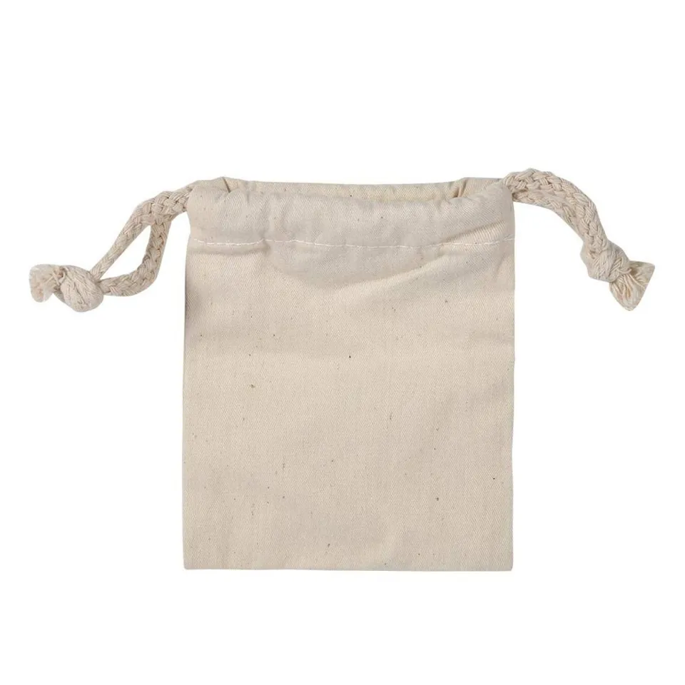 Kuuleyn sacchetto cotone 10x12 cm coulisse naturale