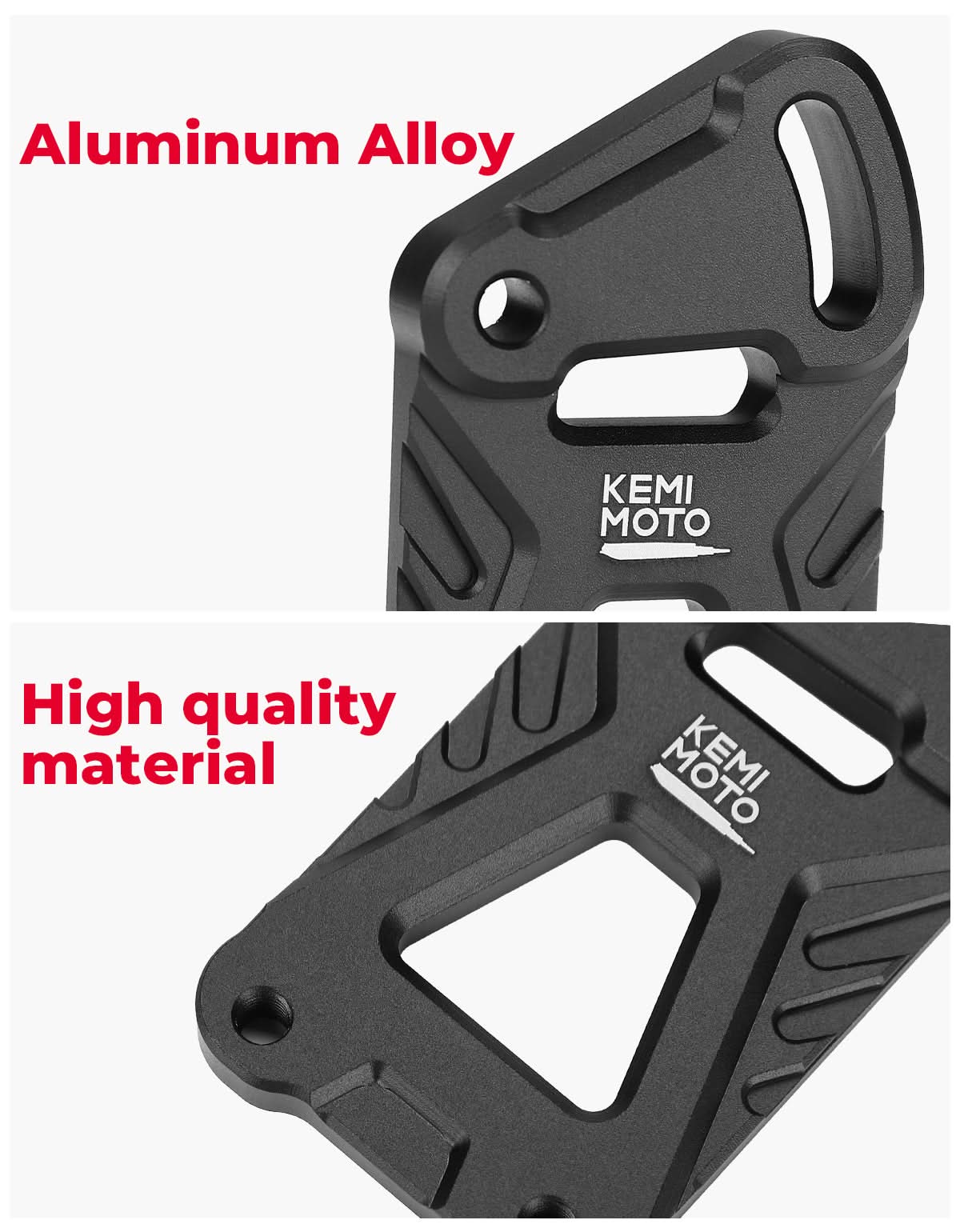 Kemimoto KLR 650 staffe rialzo parabrezza moto regolabili
