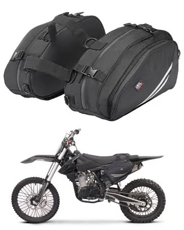 Kemimoto borse laterali moto impermeabili 20L antipioggia