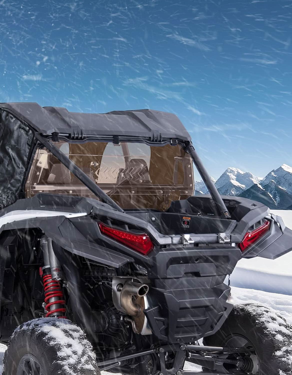 KEMIMOTO RZR XP 1000 parabrezza posteriore ventilato oscurato