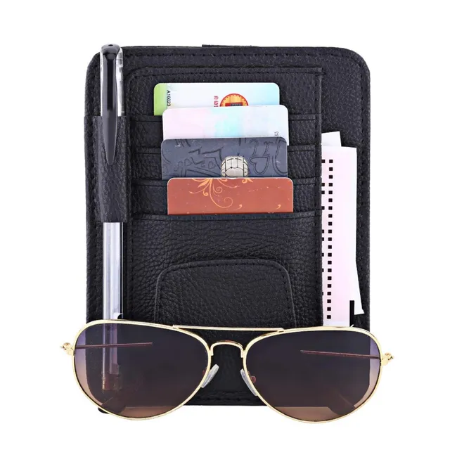 Kuuleyn organizer visiera auto pelle nero