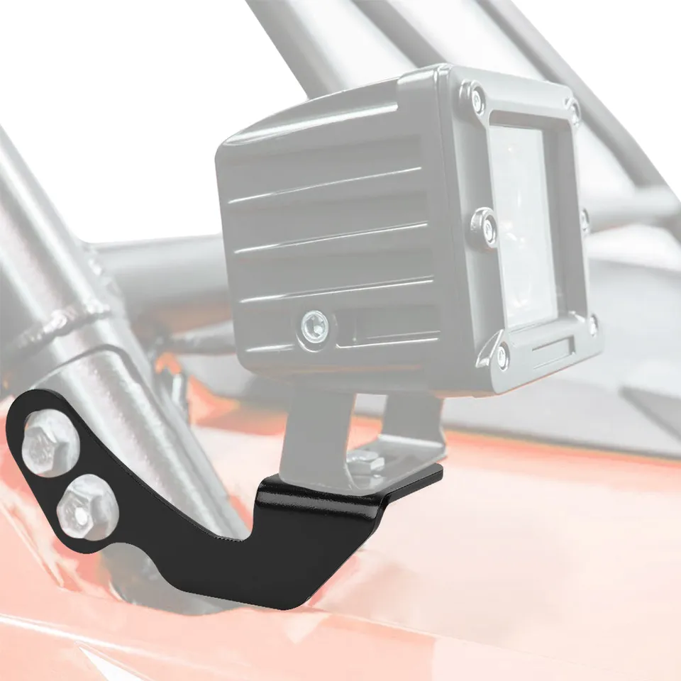 KEMIMOTO RZR staffe faro montante A 2 pezzi inox