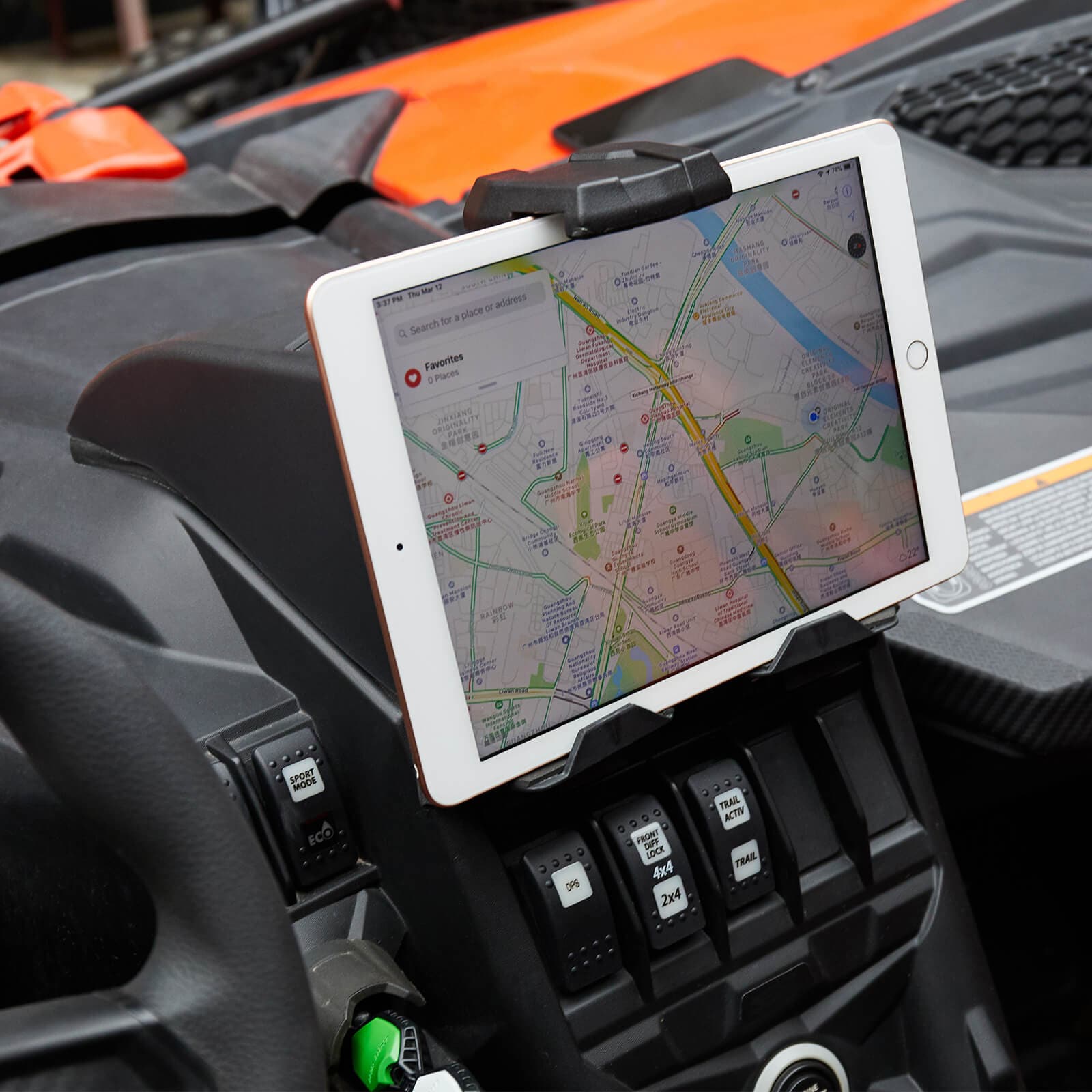 KEMIMOTO Maverick X3 supporto tablet con box + pannelli porta