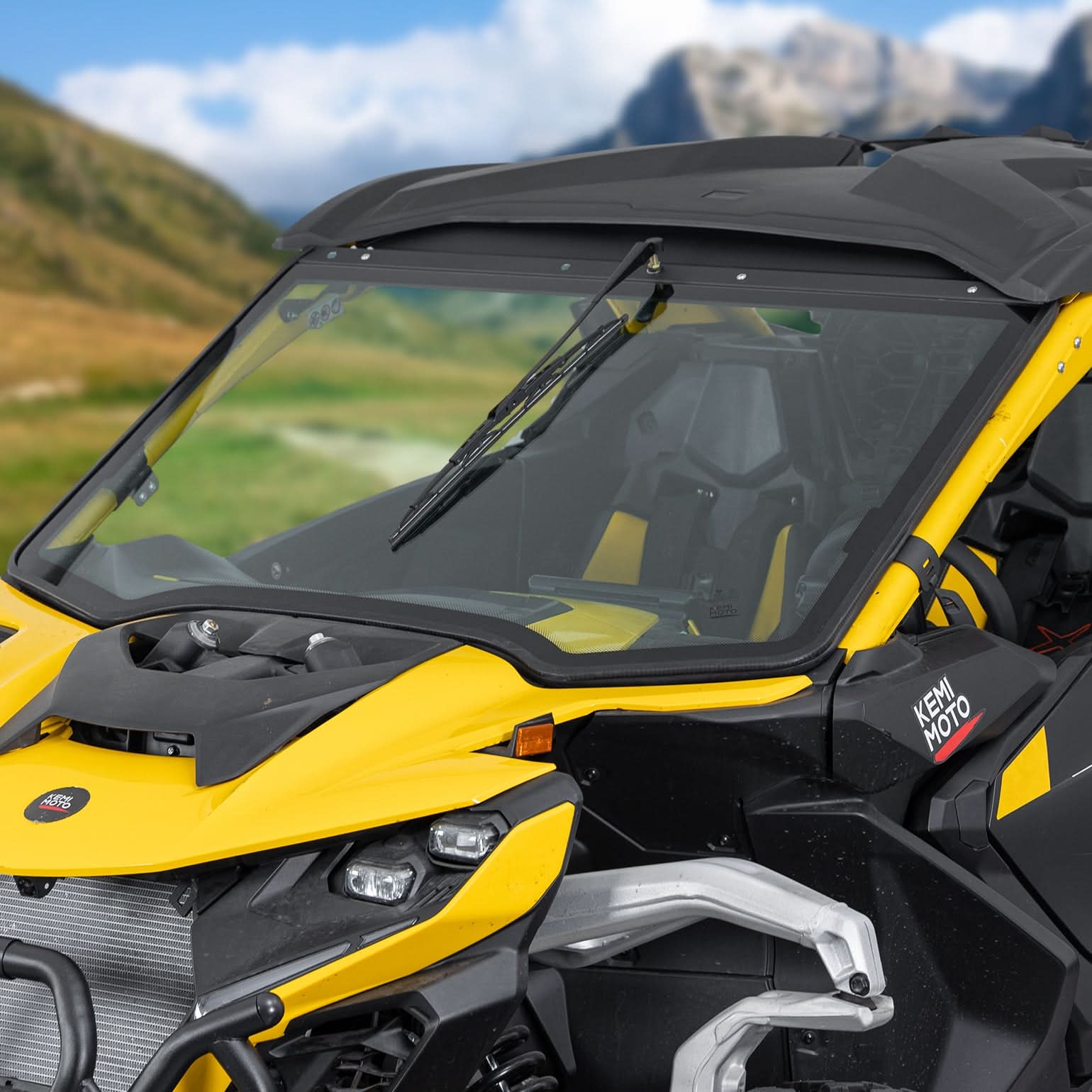 KEMIMOTO Maverick R parabrezza vetro con tergicristallo