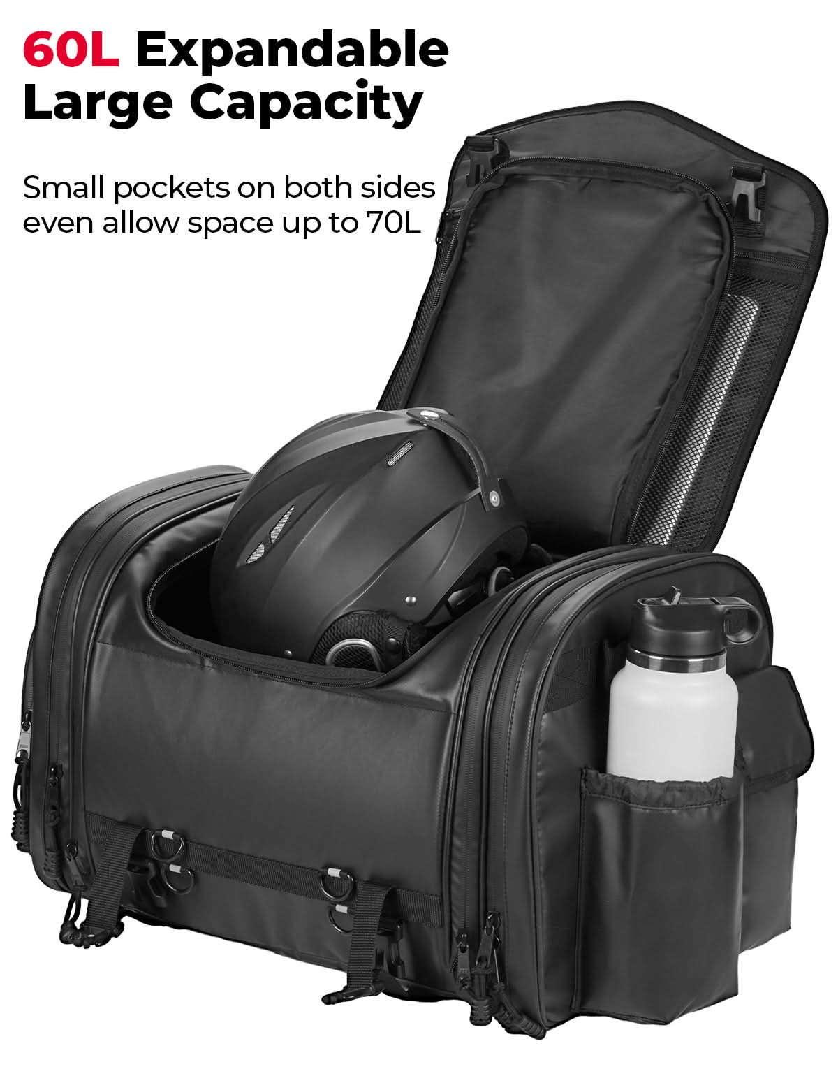 KEMIMOTO Borsa Moto 60L Impermeabile da Sella