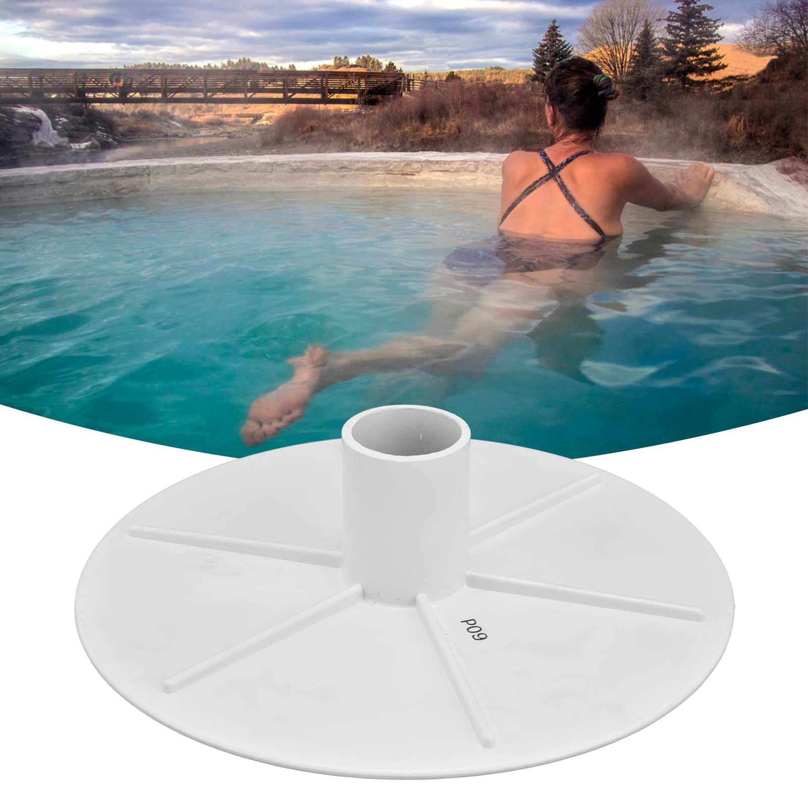 Hapivida piastra skimmer piscina 8 pollici plastica aspirazione