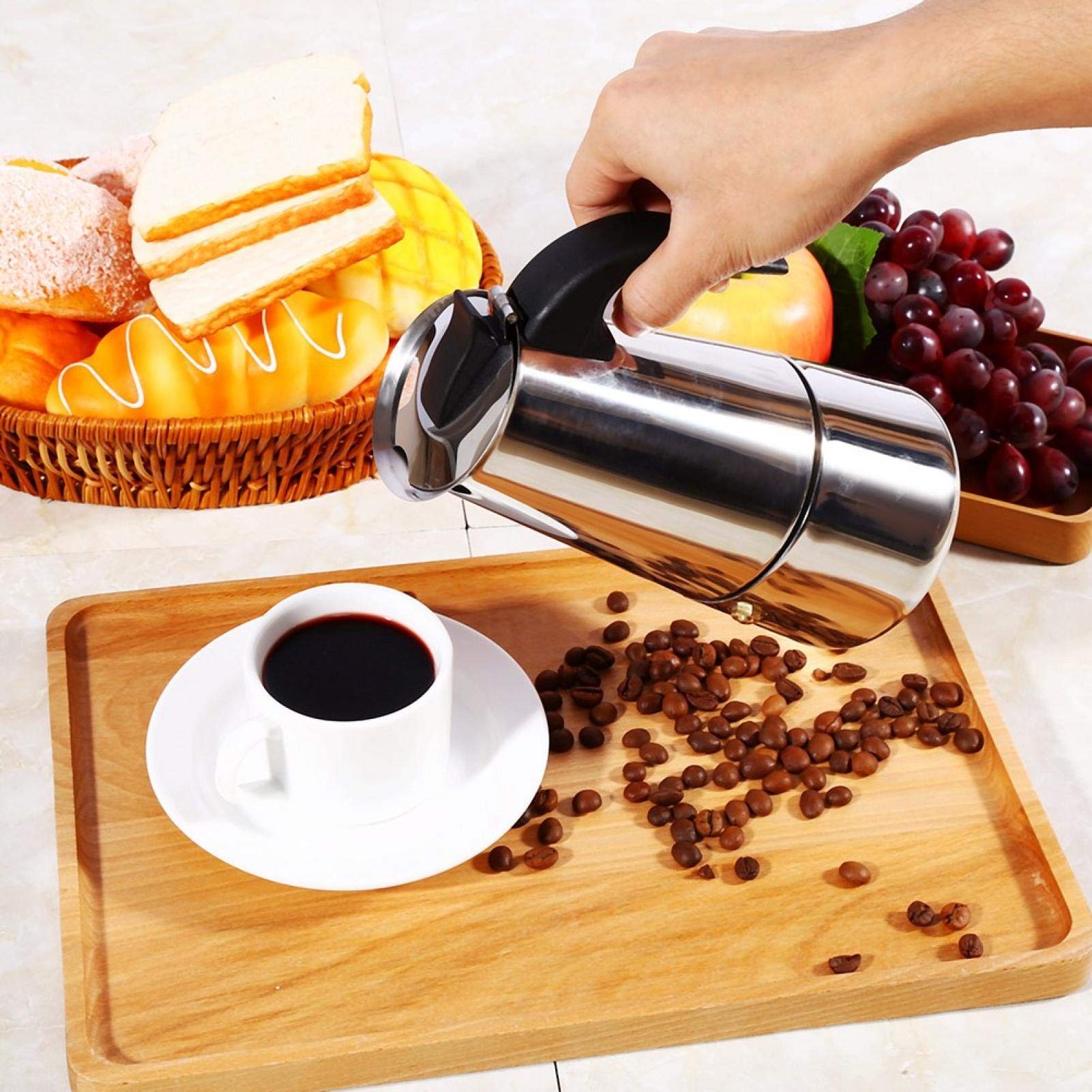 Kuuleyn moka acciaio inox 300ml fornelli
