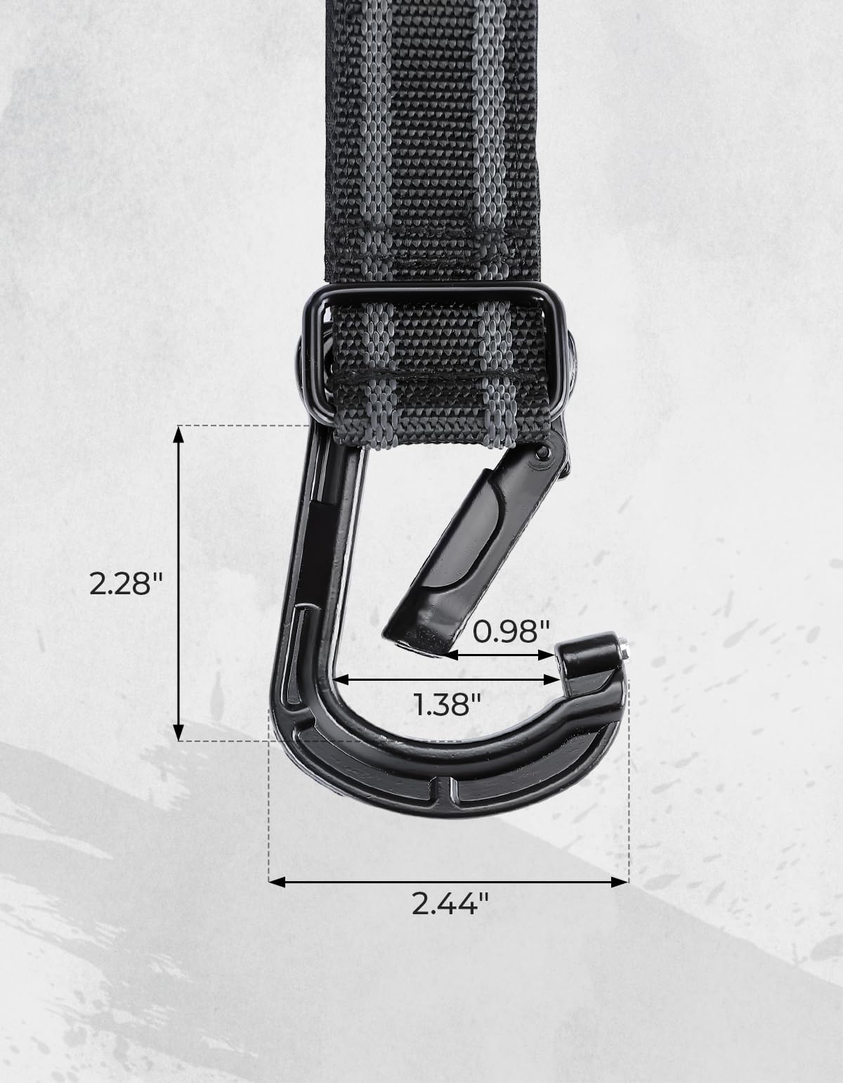 KEMIMOTO UTV gancio casco roll-bar 2 pezzi lega zinco