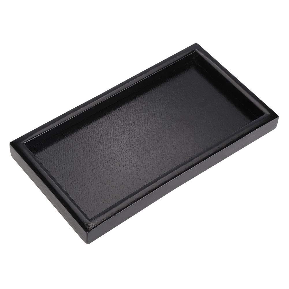 Kuuleyn Vassoio Tè Legno Nero 22x12x2 cm Rettangolare