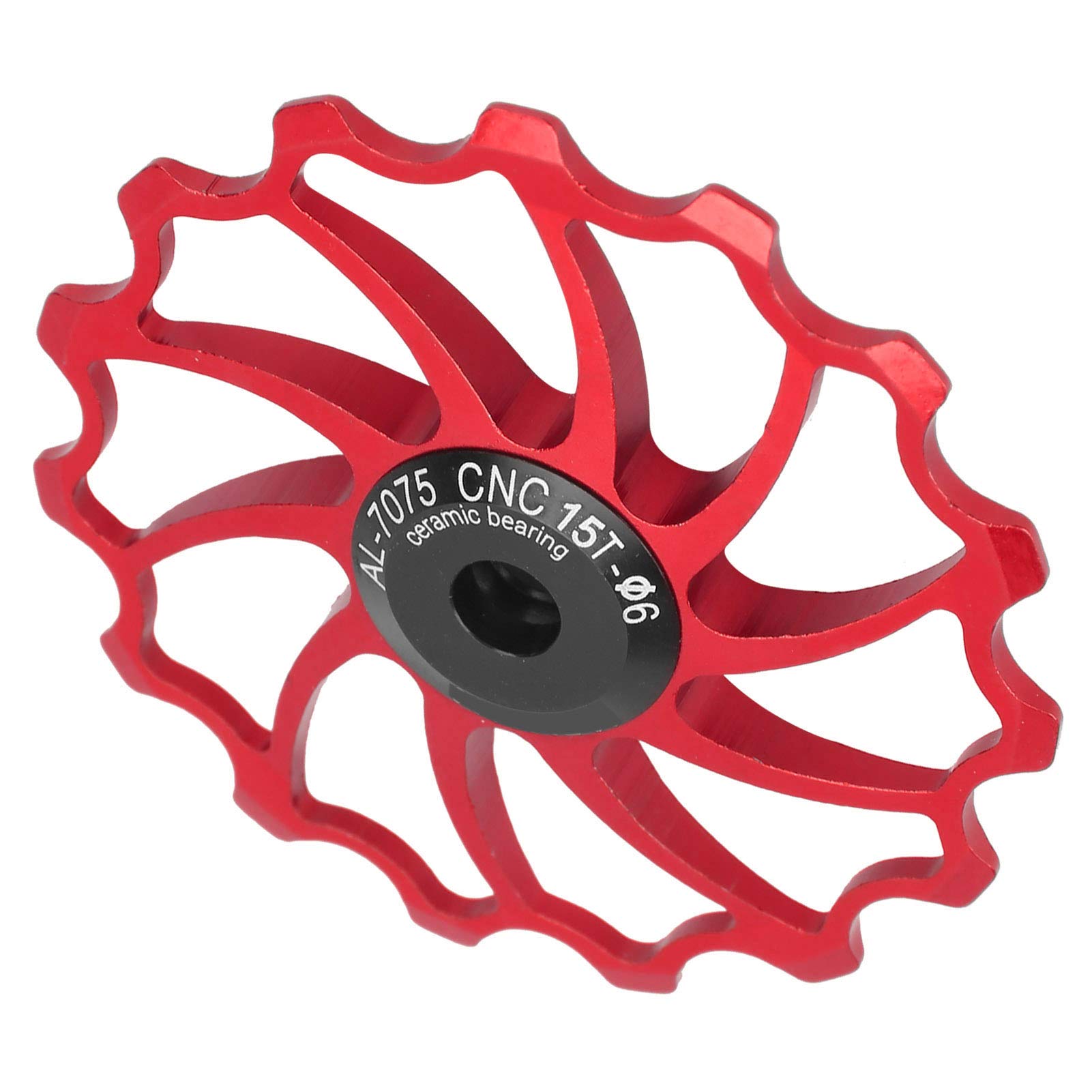Kuuleyn Puleggia Cambio 15T Rotellina Ceramica Rosso