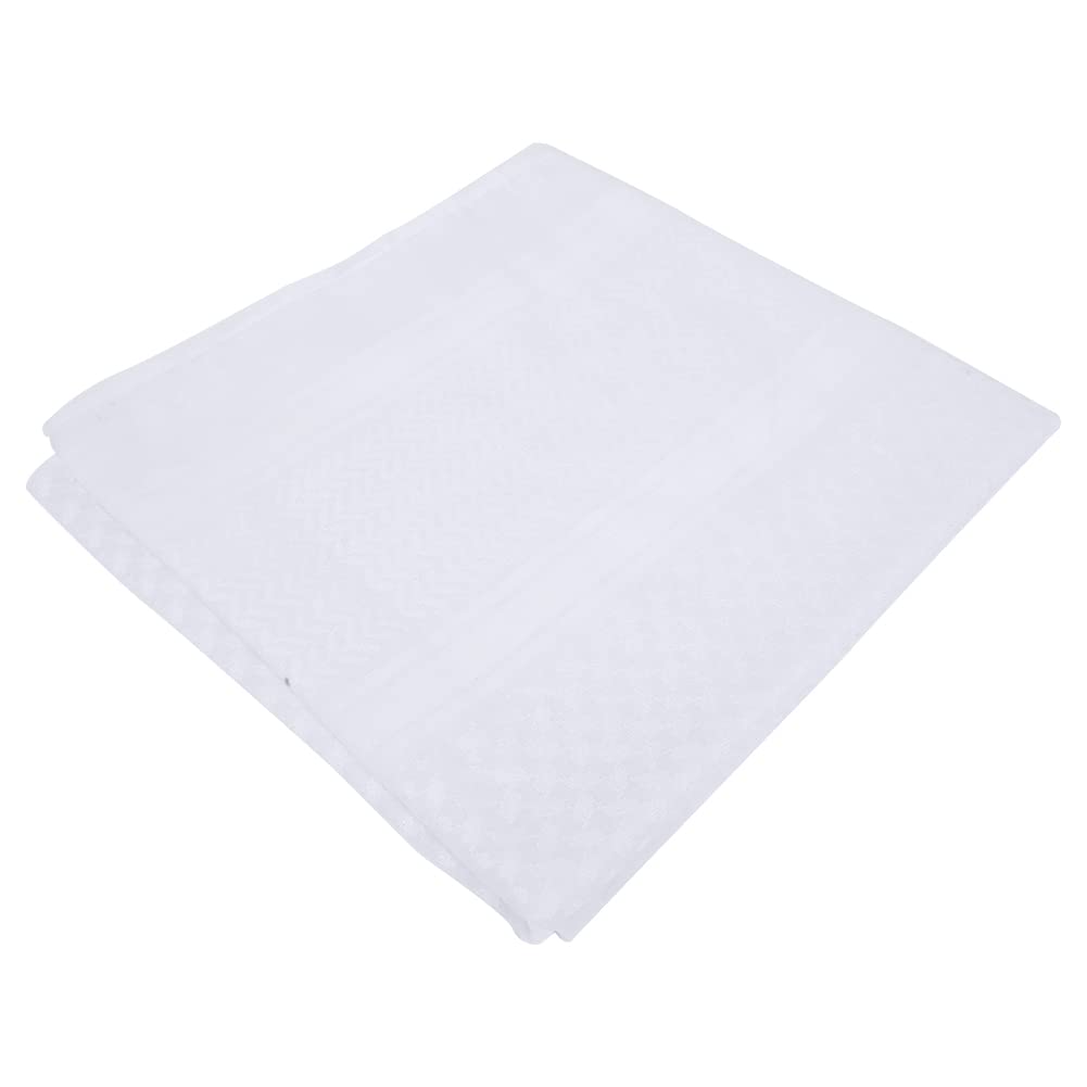 Hapivida Foulard Arabo keffiyeh bianco 140 cm con fascia