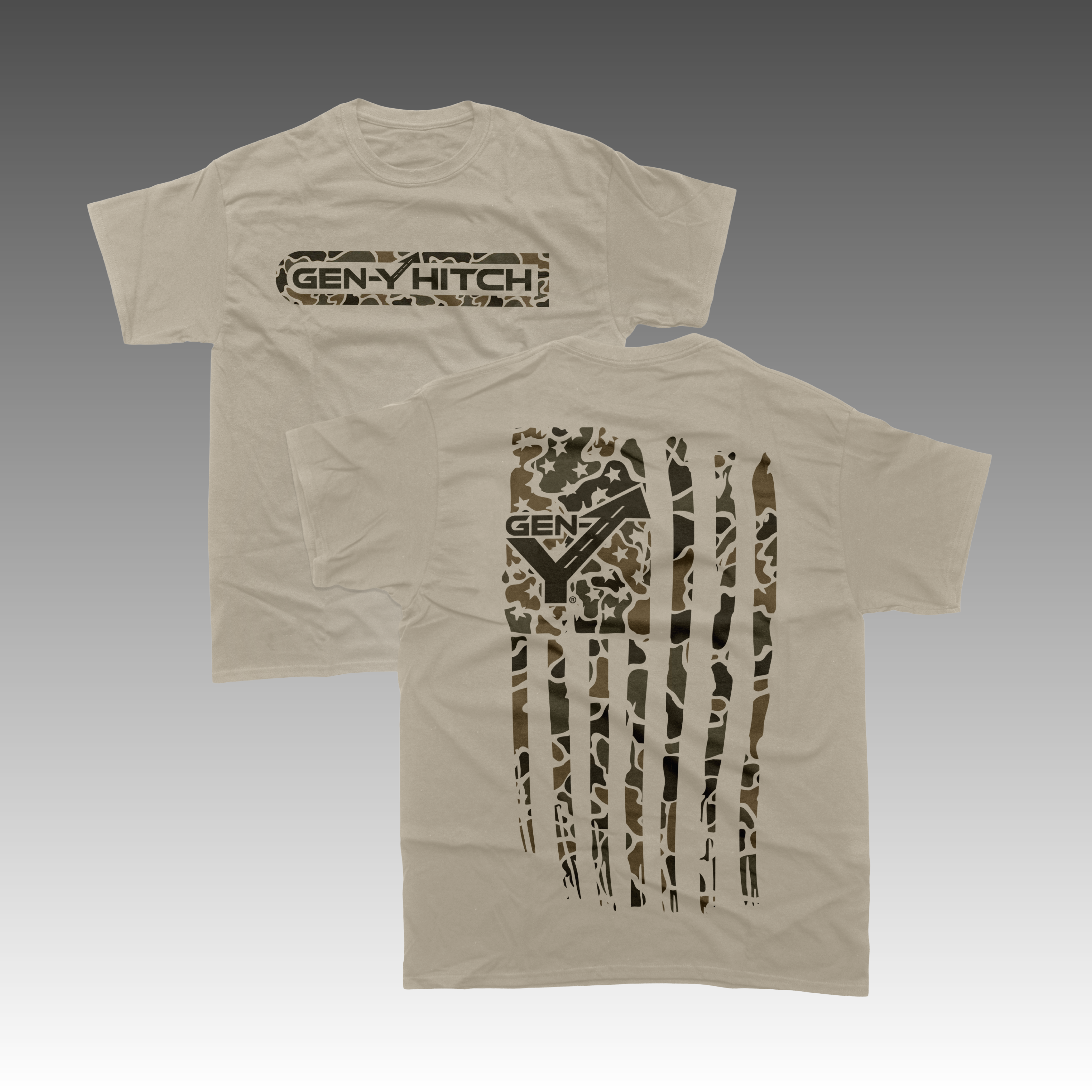 GEN-Y Camo Tee maglietta cotone sand manica corta taglia L