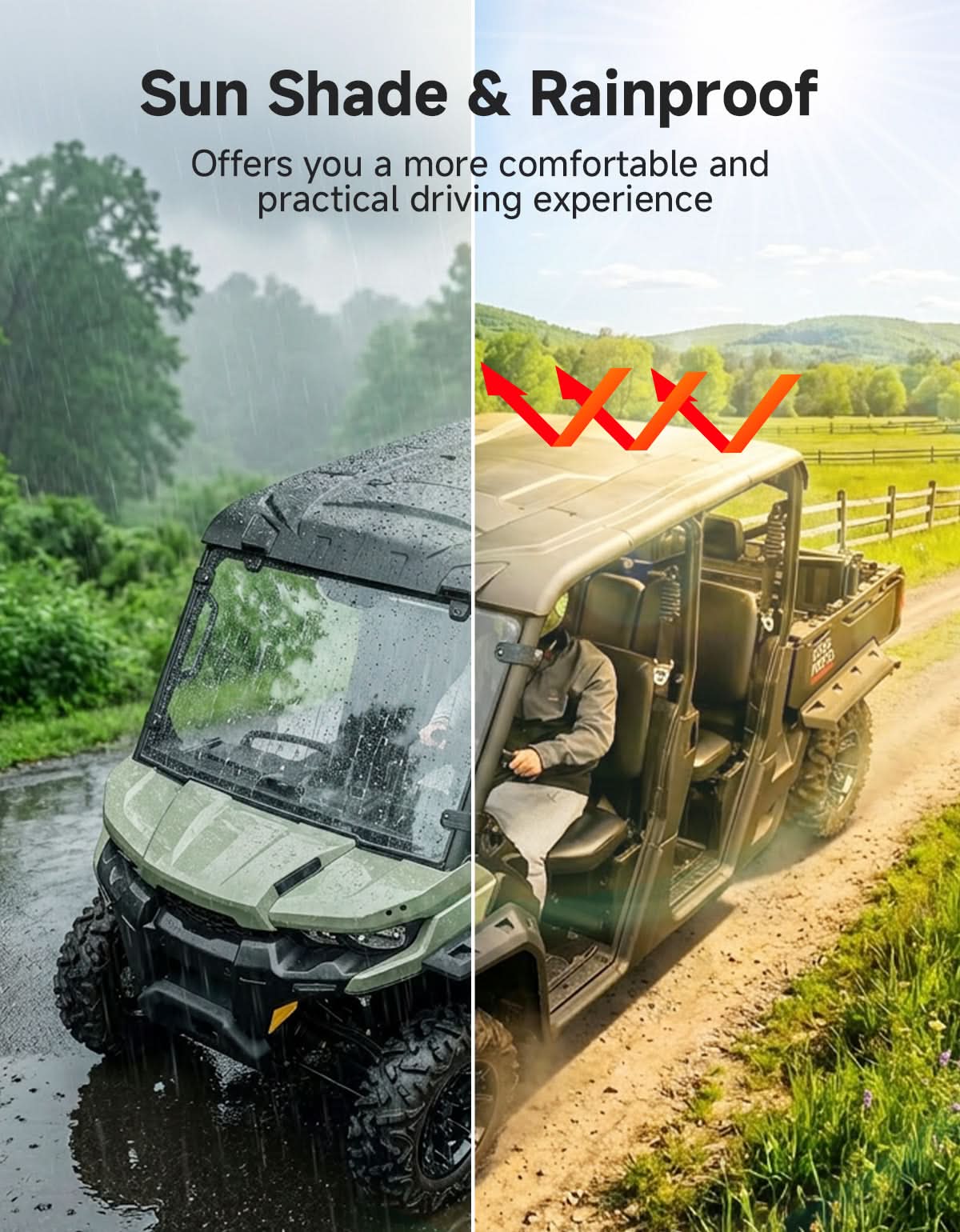 Kemimoto Defender MAX tetto rigido 4 pezzi antipioggia