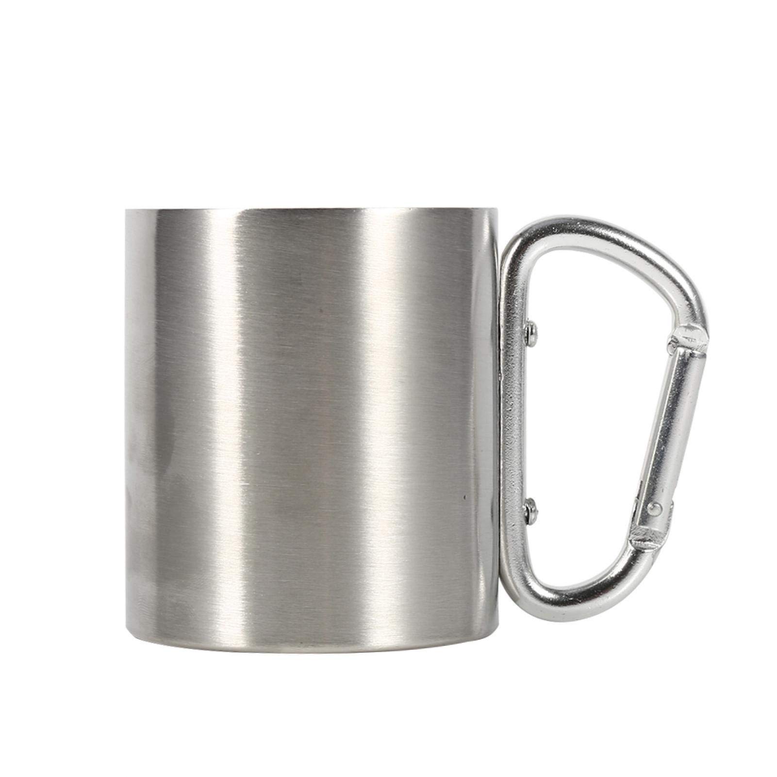 Kuuleyn moschettone tazza campeggio acciaio inox
