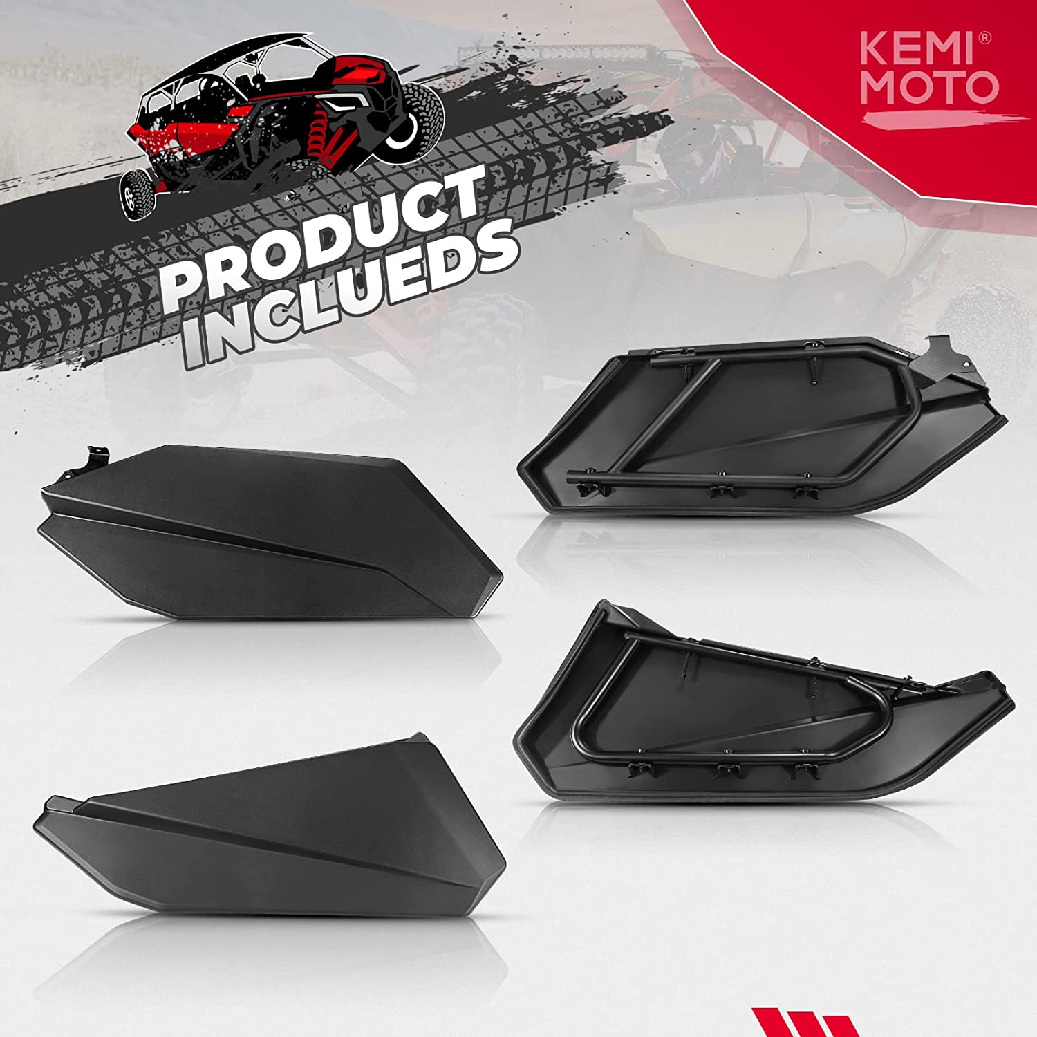 Kemimoto Maverick X3 MAX kit paraurti e portiere acciaio