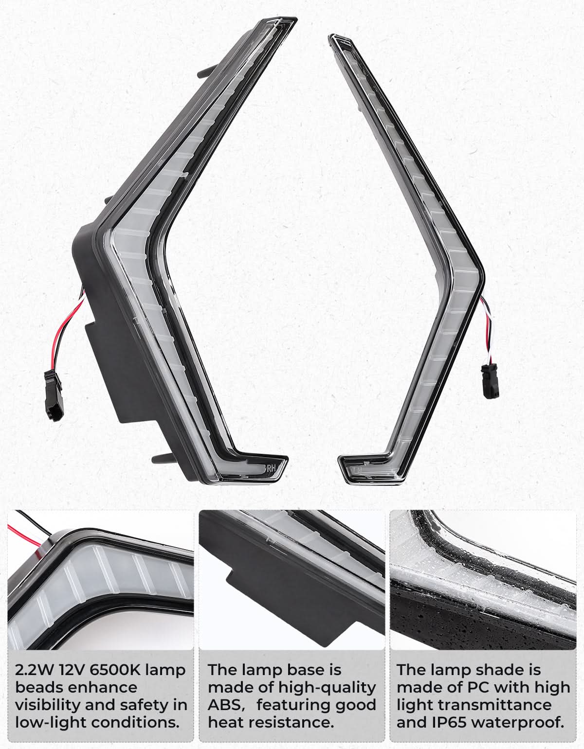 KEMIMOTO 2509 fang light LED griglia RZR Pro 2025