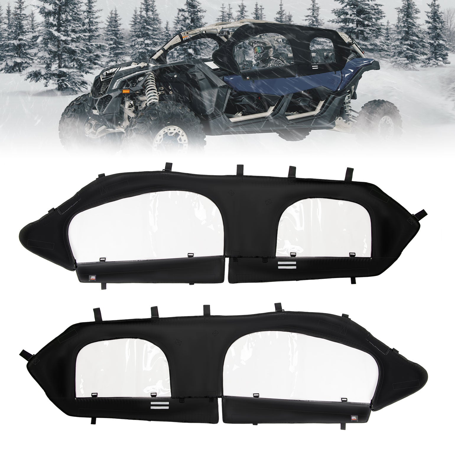 KEMIMOTO Maverick X3 MAX telo abitacolo morbido 2 pezzi PVC