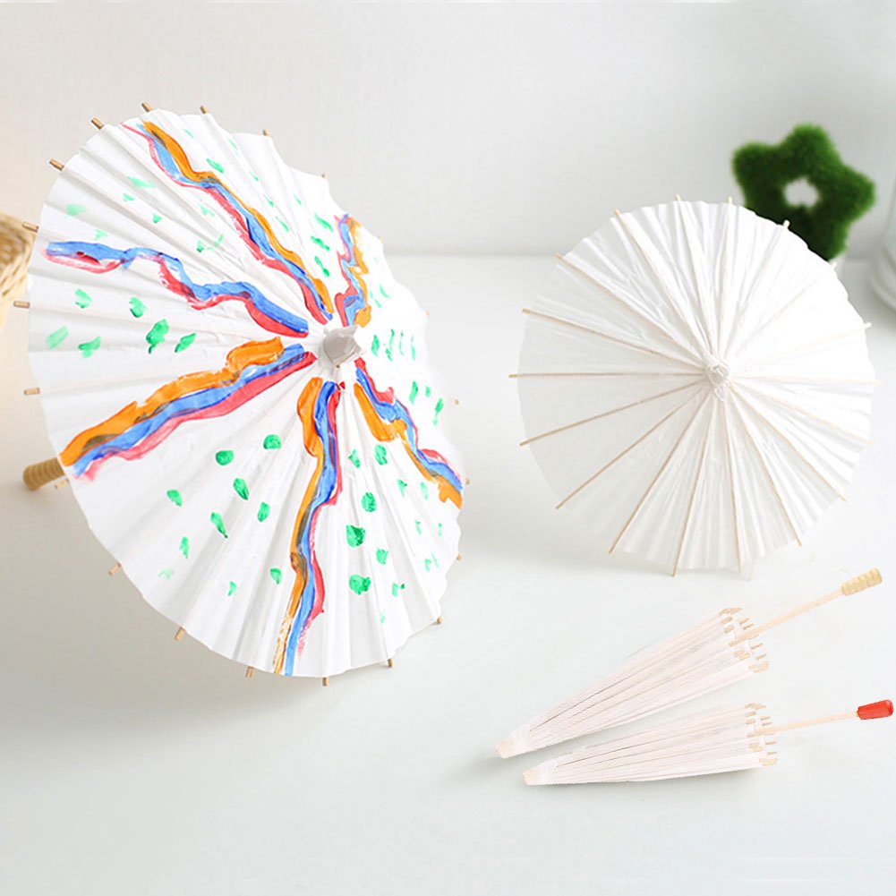 Kuuleyn Ombrello Carta Bianco 40 cm Decorazione Matrimonio