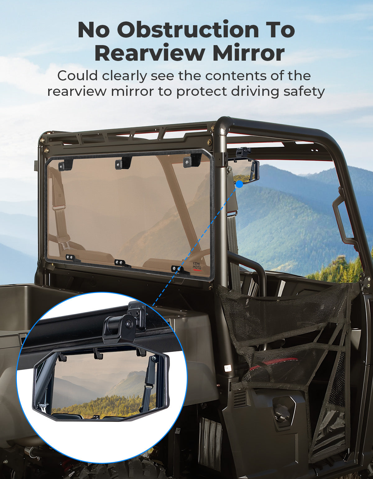 KEMIMOTO Ranger Midsize lunotto posteriore oscurato anti-UV