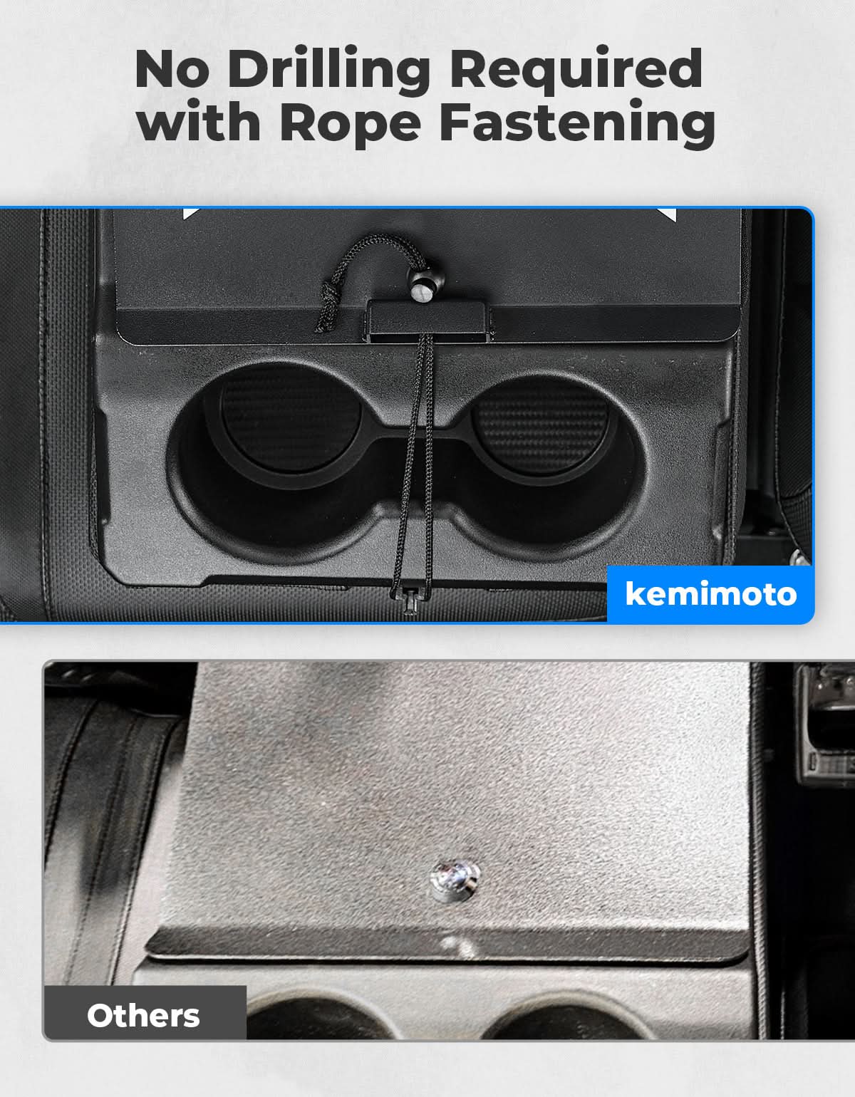 Kemimoto UForce 1000 cover console centrale alluminio