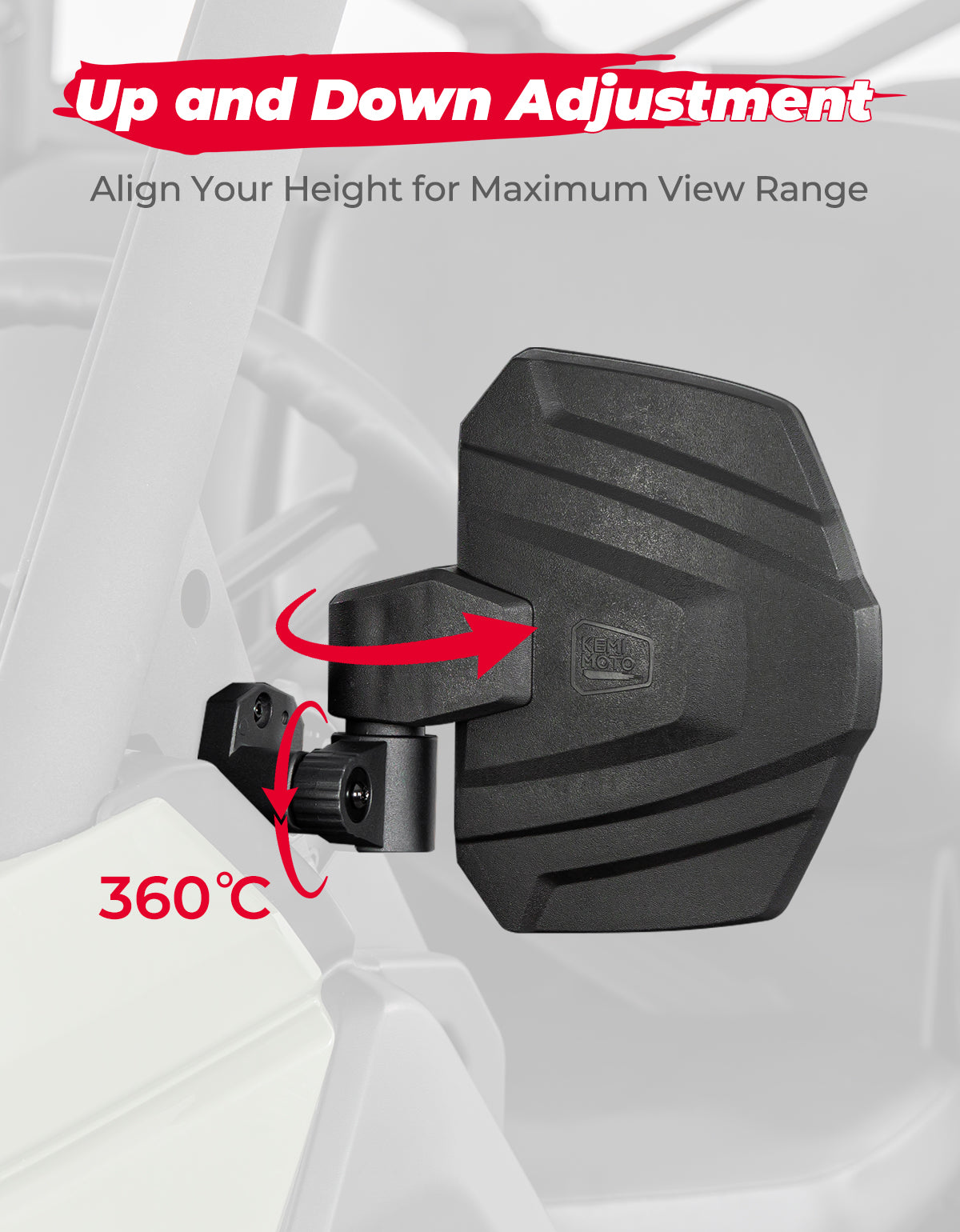 Kemimoto specchi laterali Can-Am Defender HD5 HD8 HD10 coppia