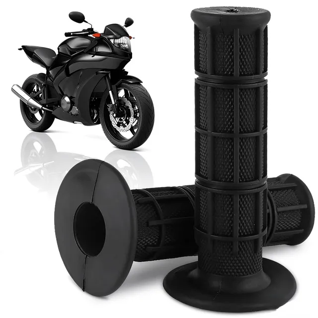 Hapivida Manopole Manubrio Moto 22 mm Nero Gomma Antiscivolo