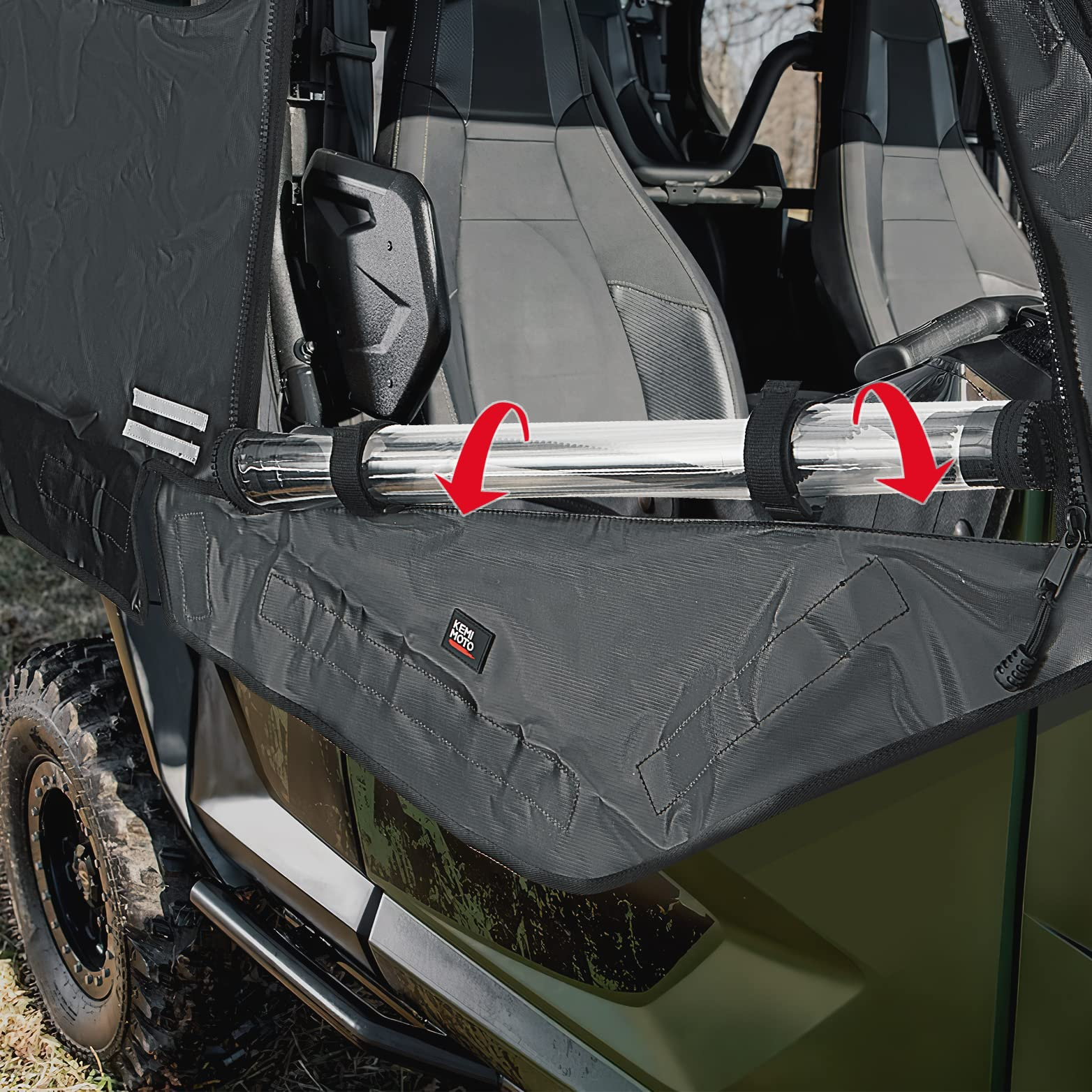 Kemimoto Wolverine X4 porte superiori trasparenti 2018-2020
