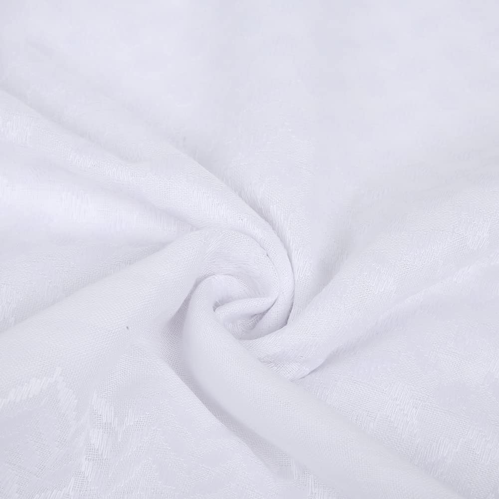 Hapivida Foulard Arabo keffiyeh bianco 140 cm con fascia
